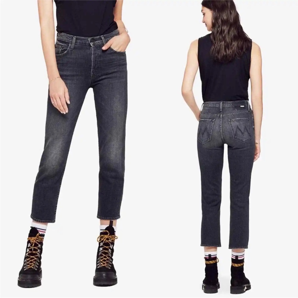 Mother Superior Tomcat Jeans Say You’re Sorry Black Jeans High Rise Straight 26